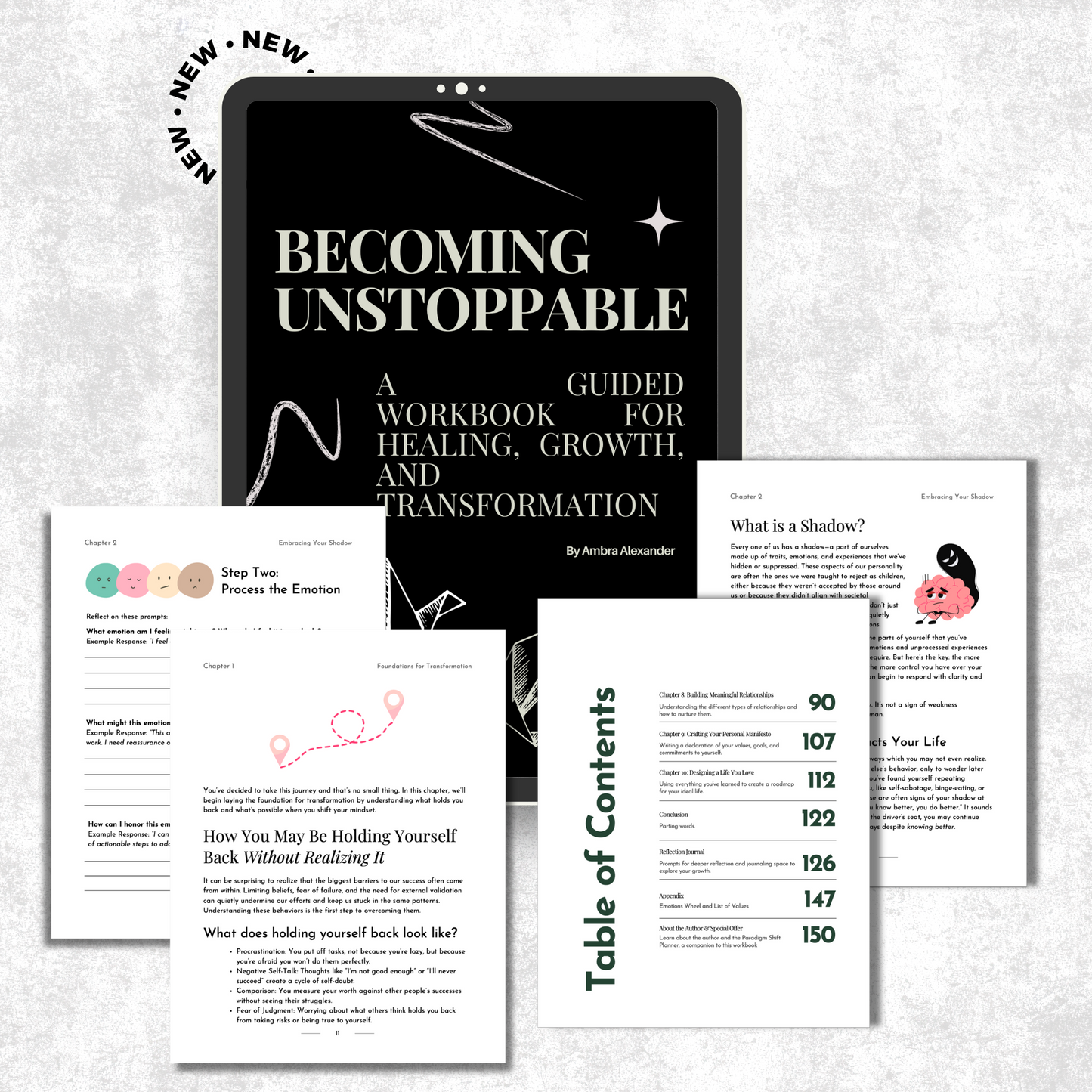 (DIGITAL) Becoming Unstoppable: A guided workbook for healing, growth and transformation